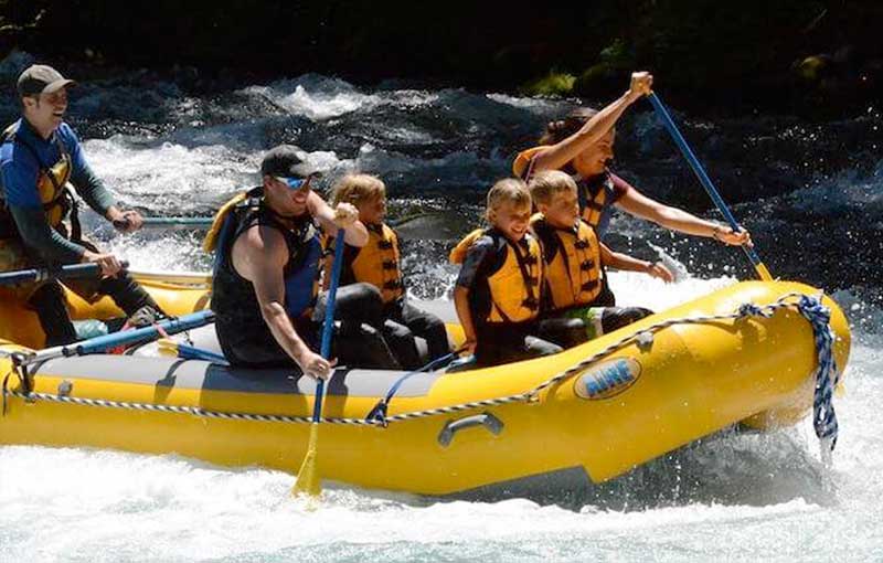 Rafting on McKenzie River