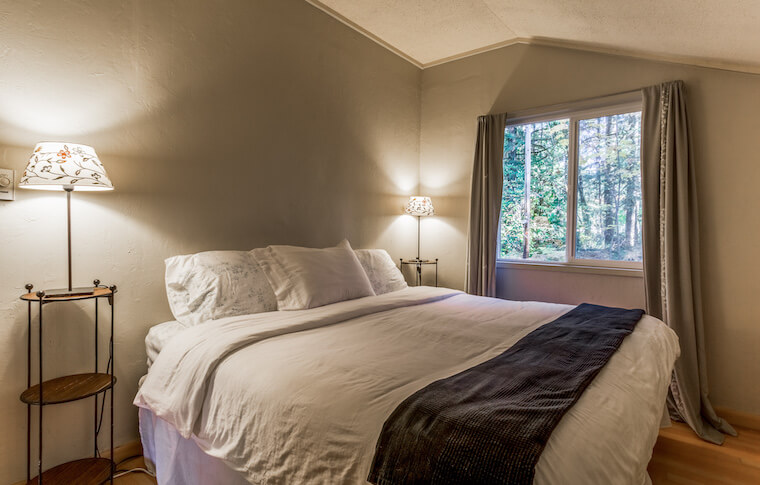 Tamolitch cabin bedroom