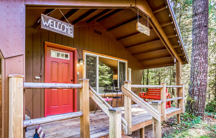 Forest Cabin porch